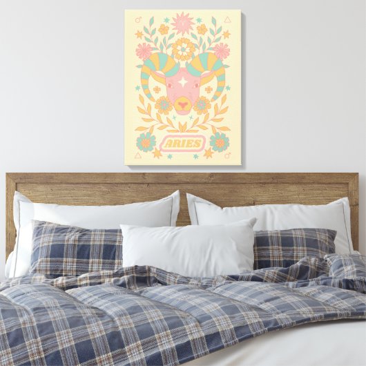 Aries Celestial Zodiac Pastel Dreams Wall Arts Leinwanddruck (Insitu (Schlafzimmer))