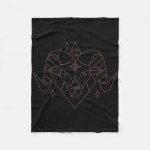 Aries Christmas Zodiac Horoskop Astrologie Fleecedecke