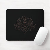 Aries Christmas Zodiac Horoskop Astrologie Mousepad (Mit Mouse)