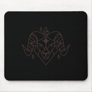 Aries Christmas Zodiac Horoskop Astrologie Mousepad