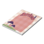 Aries Cogattcore Whimsical Fairy Mushroom Design Notizblock (Rotiert)