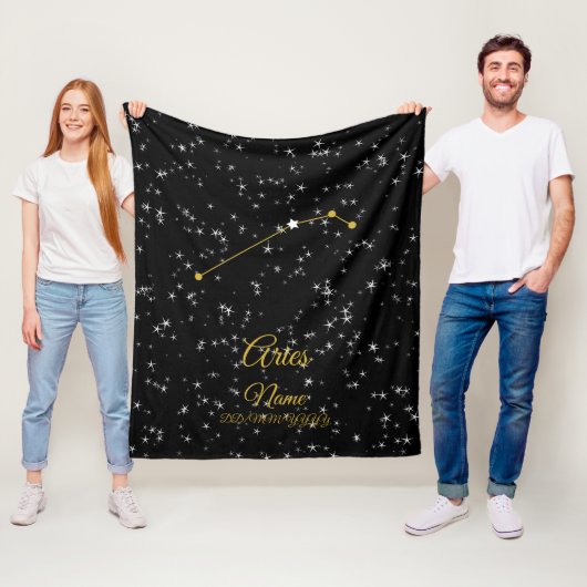 Aries Constellation Fleecedecke (Beispiel)