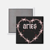 Aries Constellation Gothic Ästhetik Barbed Wire Magnet (Vorderseite/Rückseite)
