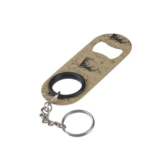 Aries Constellation Hevelius 1690 März 21 - Apr19 Schlüsselanhänger Flaschenöffner (Rückseite Schrägansicht)