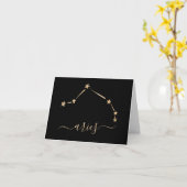 Aries Constellation Karte (Gelbe Blume)