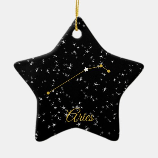 Aries Constellation Keramik Ornament (Vorne)