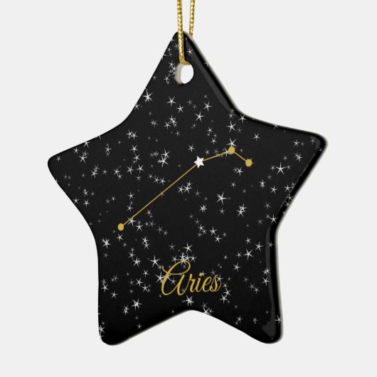 Aries Constellation Keramik Ornament (Links)