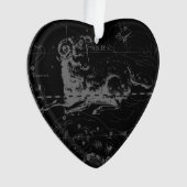 Aries Constellation Map Gravur von Hevelius Ornament (Vorderseite)
