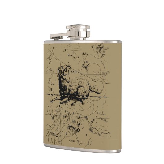 Aries Constellation Map Hevelius circa 1690 Flachmann (Links)