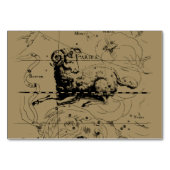 Aries Constellation Map Hevelius circa 1690 Tischnummer (Vorderseite)