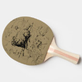 Aries Constellation Map Hevelius circa 1690 Tischtennis Schläger (Seitenansicht)