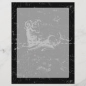 Aries Constellus Hevelius Vintag auf Black (Vorderseite)