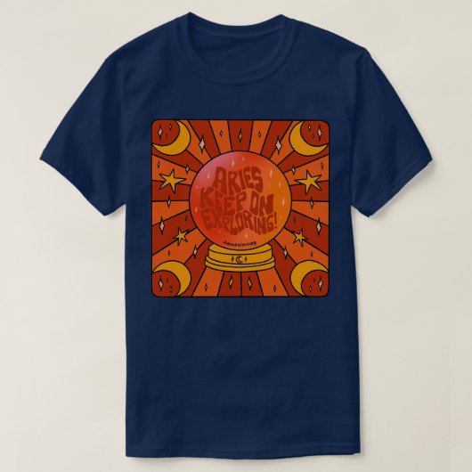 Aries Crystal Ball T-Shirt (Design vorne)