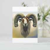 Aries Dankeskarte (Stehend Vorderseite)