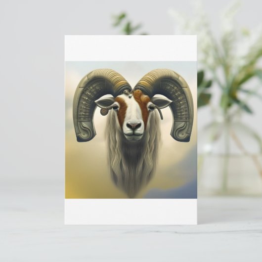 Aries Dankeskarte (Stehend Vorderseite)