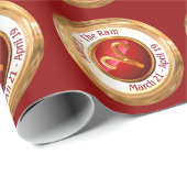 Aries - das Sternzeichen Geschenkpapier (Rolleneckpunkt)