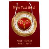 Aries - das Sternzeichen Mittlere Geschenktüte (Vorderseite)