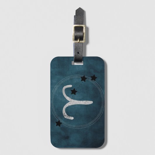 Aries der Ram Zodiac Gepäckanhänger (Vorderseite Vertikal)