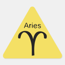 Aries Dreieckiger Aufkleber