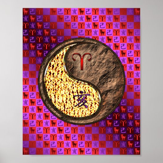 Äries & Earth Boar Poster (Vorne)