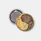 Aries & Earth Dog Magnet (Vorderseite/Rückseite)