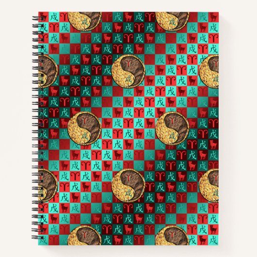 Aries & Earth Dog Notizblock (Vorderseite)