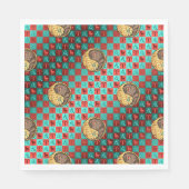 Aries & Earth Dog Serviette (Vorderseite)