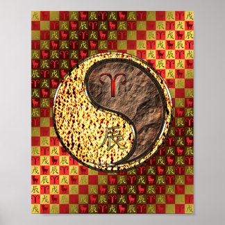 Äries & Earth Dragon Poster