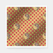 Aries & Earth Dragon Serviette (Vorderseite)