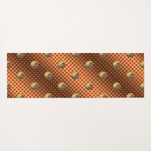 Äries & Earth Dragon Yogamatte (Rückseite (Horizontal))