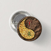 Aries & Earth Goat Button (Vorne & Hinten)