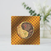 Aries & Earth Monkey Karte (Stehend Vorderseite)