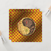 Aries & Earth Monkey Karte (Vorderseite/Rückseite Beispiel)