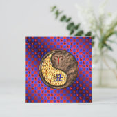 Aries & Earth Ox Karte (Stehend Vorderseite)