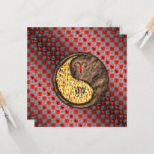 Aries & Earth Rabbit Karte (Vorderseite/Rückseite Beispiel)