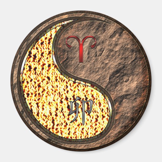 Aries & Earth Rabbit Magnet (Vorne)