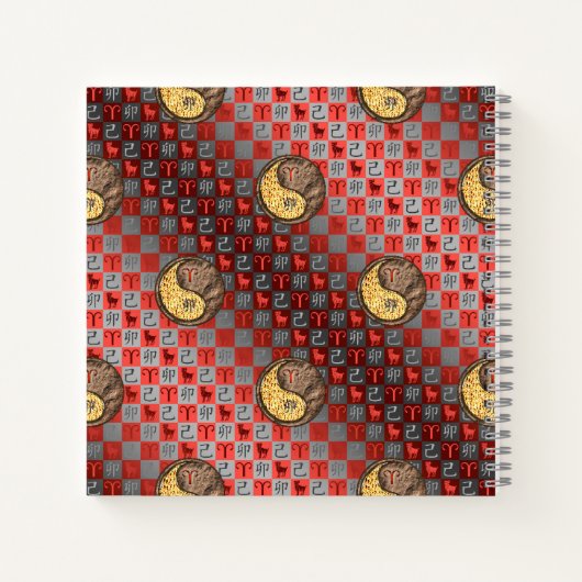 Aries & Earth Rabbit Notizblock (Rückseite)