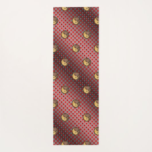 Aries & Earth Rabbit Yogamatte (Rückseite)