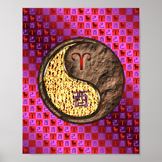 Aries & Earth Rooster Poster (Vorne)