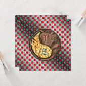 Aries & Earth Snake Karte (Vorderseite/Rückseite Beispiel)