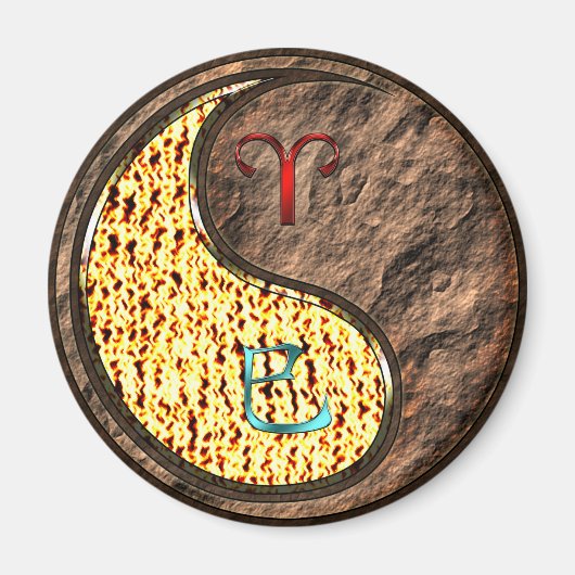 Aries & Earth Snake Magnet (Vorne)