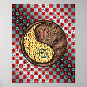 Aries & Earth Snake Poster