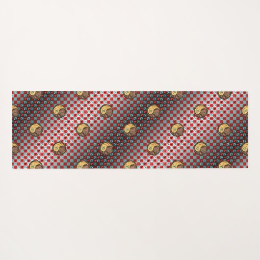 Aries & Earth Snake Yogamatte (Rückseite (Horizontal))