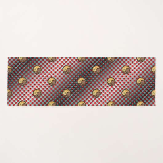 Aries & Earth Snake Yogamatte (Vorderseite (Horizontal))