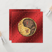 Aries & Earth Tiger Karte (Vorderseite/Rückseite Beispiel)