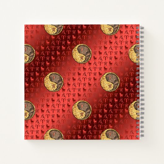 Aries & Earth Tiger Notizblock (Rückseite)