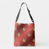 Aries & Earth Tiger Tragetaschen Mit Langen Trägern (Rückseite)