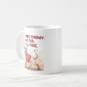 Aries Energy Sphynx Cat No Fur All Fire Art Kaffeetasse (Vorderseite Links)