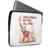 Aries Energy Sphynx Cat No Fur All Fire Art Laptopschutzhülle (Vorne Rechts)