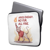 Aries Energy Sphynx Cat No Fur All Fire Art Laptopschutzhülle (Vorderseite Links)